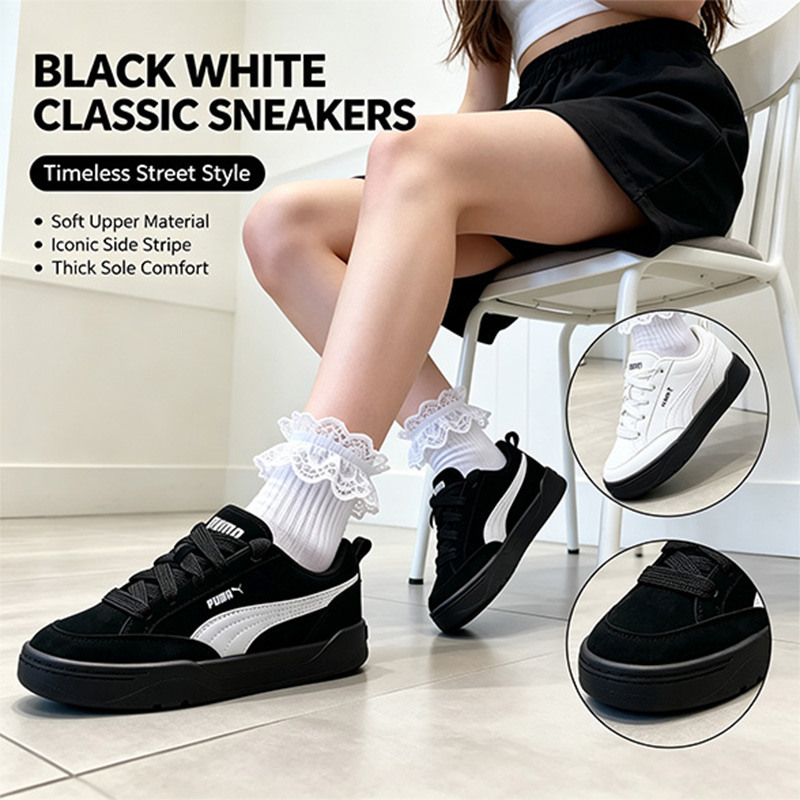 Men'S Shoes Puma Sneakers - Men Puma 401606-15 Black White Suede