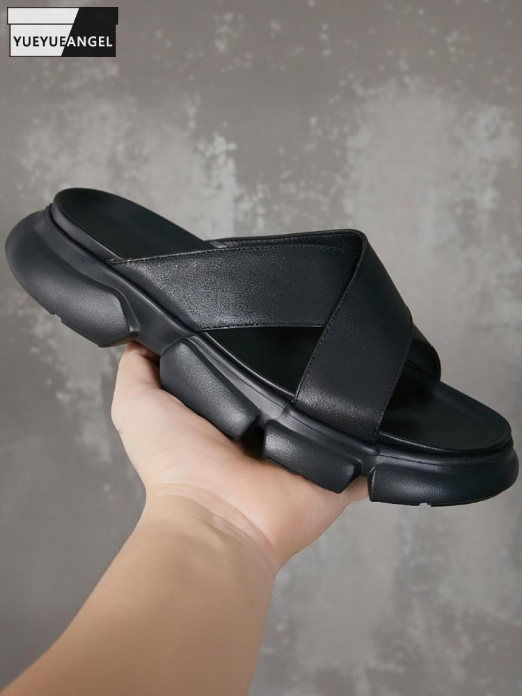 Trendy Male Cowhide Platform H - огляд і ціна Men Shoes Size Chart