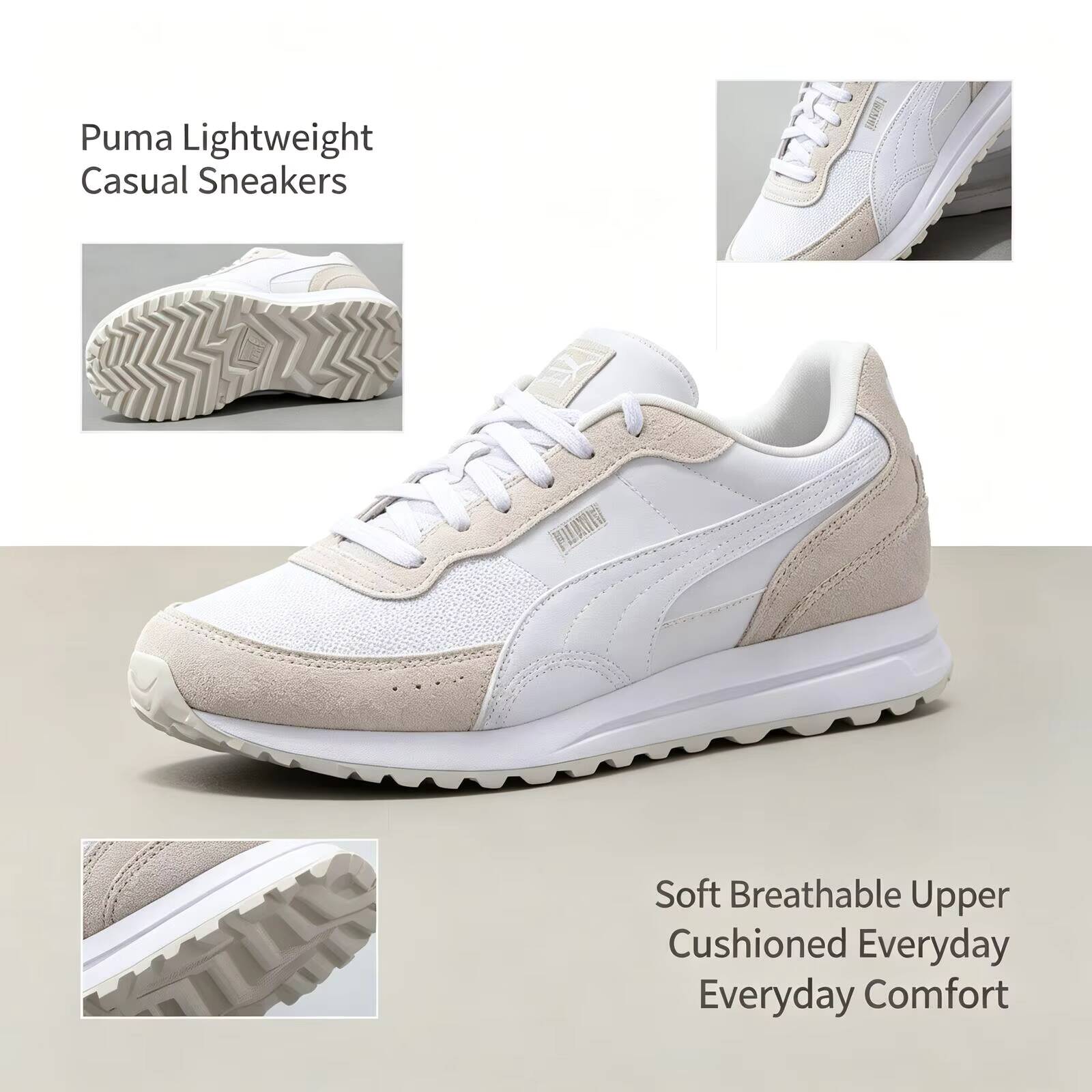 New Hot Puma White Lightweight - огляд і ціна Men'S Shoes Puma Sneakers