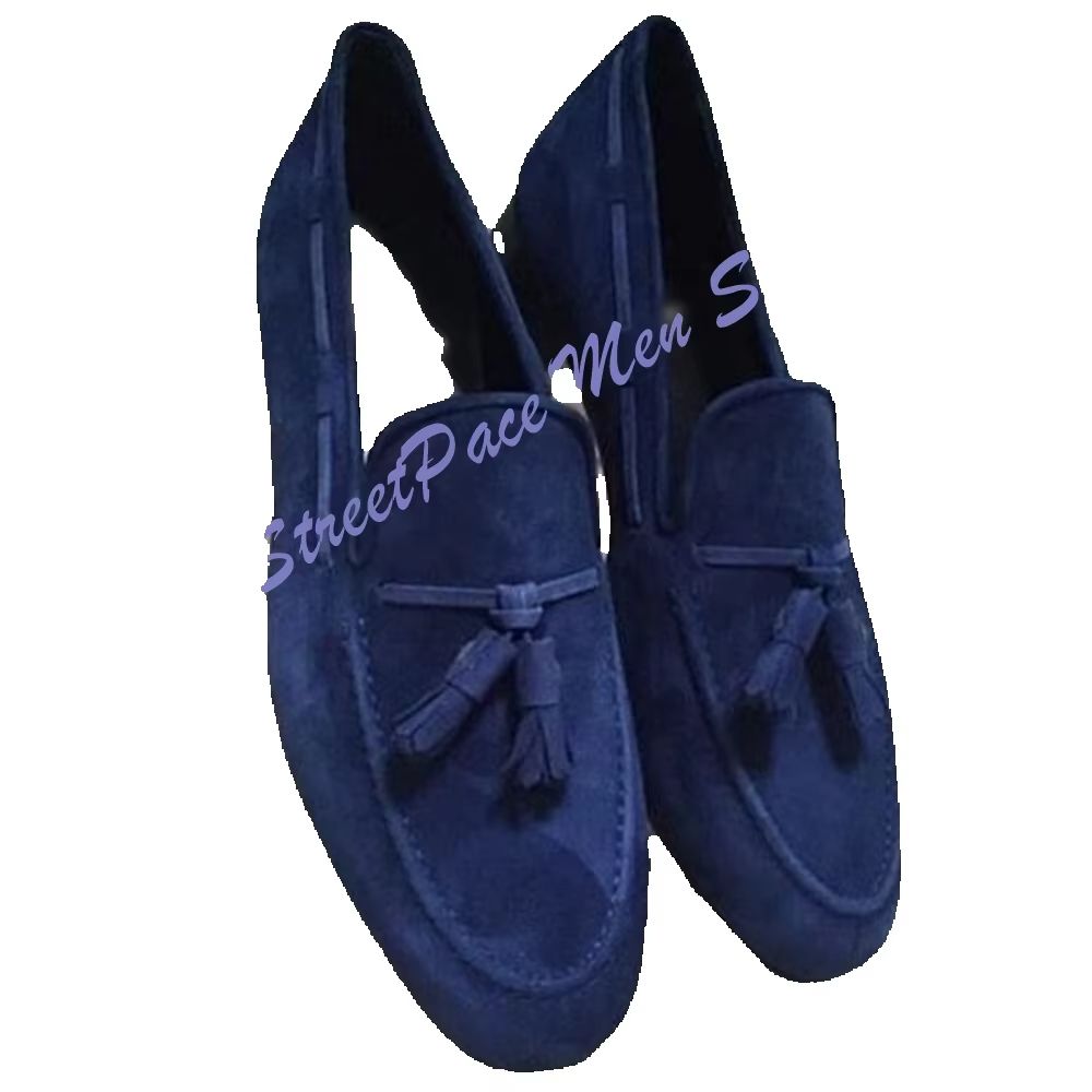 Business Casual Knot Loafers f - огляд і ціна Men'S Shoes Navy Blue