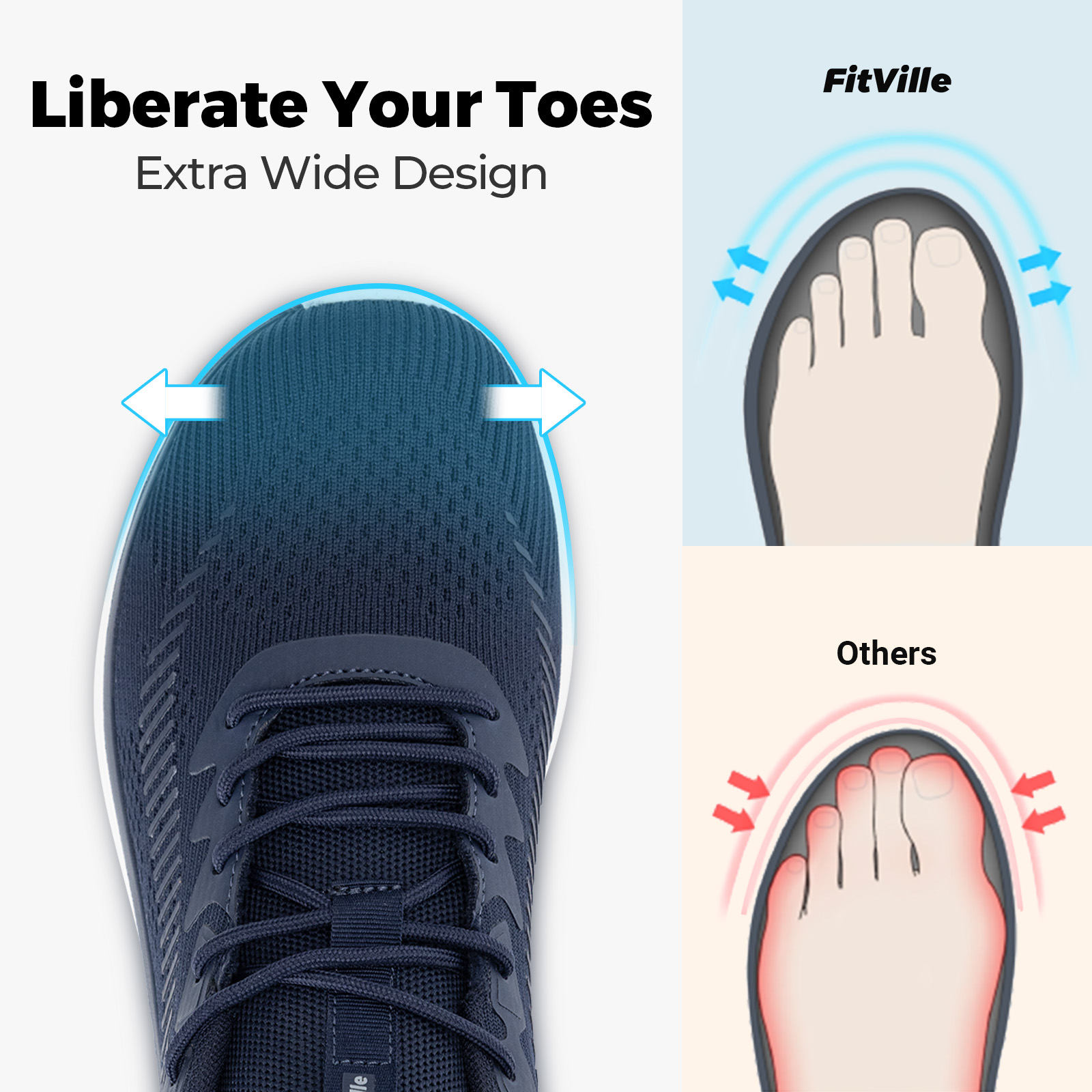 FitVille Men's Walking Shoes L - огляд і ціна Men Shoes Size Chart