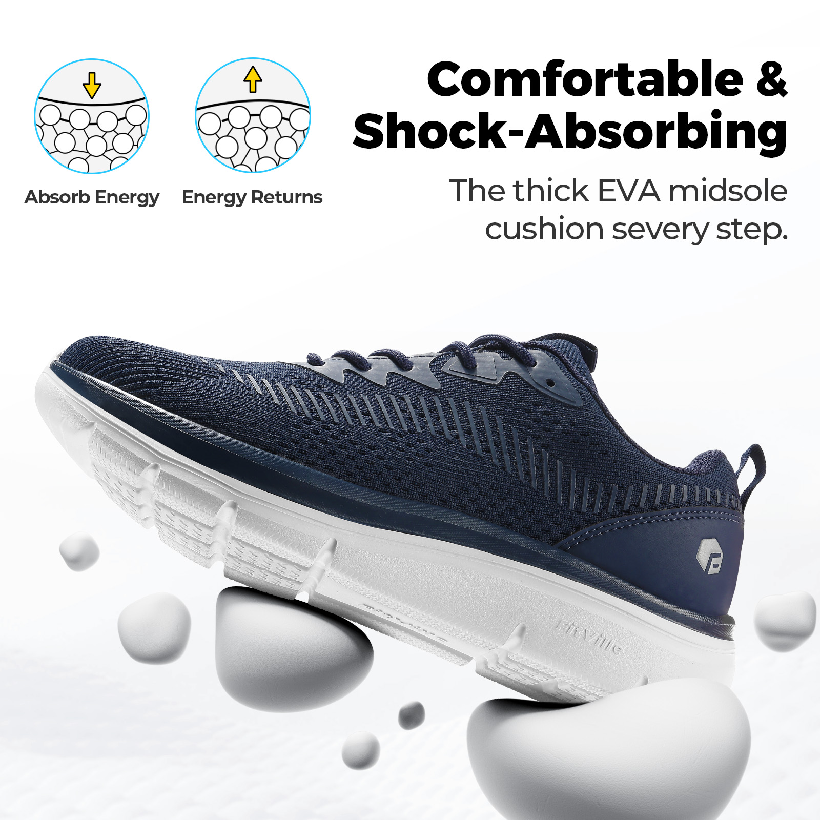 FitVille Men's Walking Shoes L - огляд і ціна Men Shoes Size Chart
