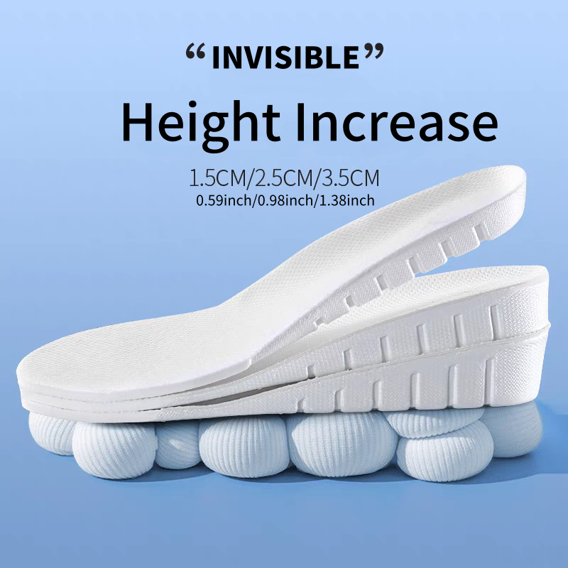 1 Pair New 1.5-3.5cm White Inv - огляд і ціна Men Shoes Size Chart