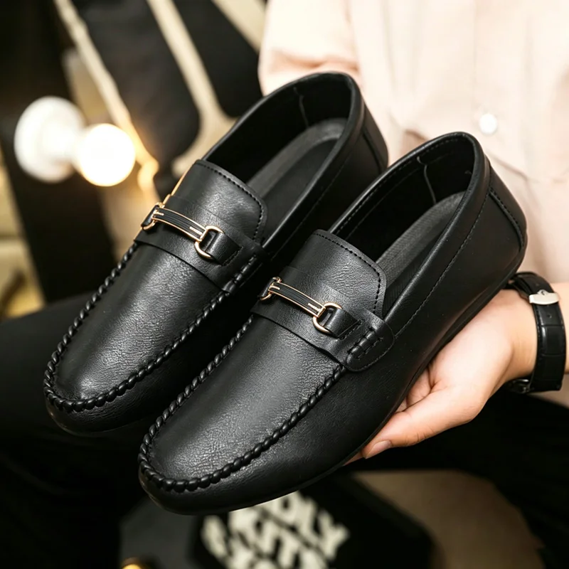 British style Leather Loafers  - огляд і ціна Men Shoes Size 46