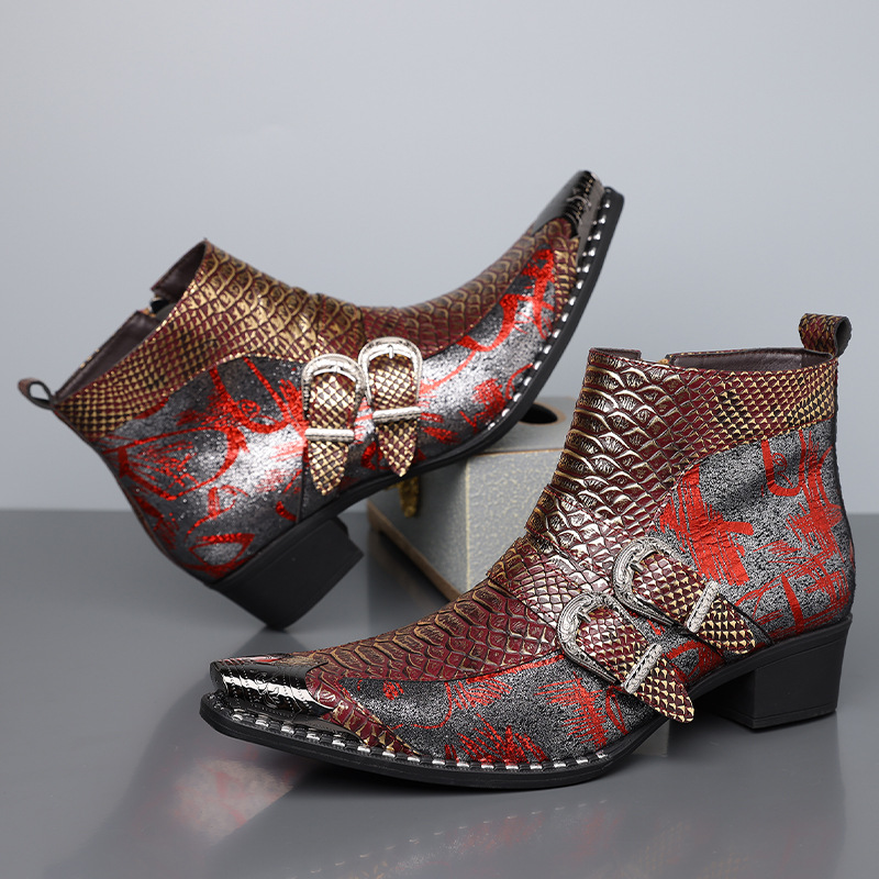 Men's 2026 Retro Cowboy Leathe - огляд і ціна Men Shoes Size Chart