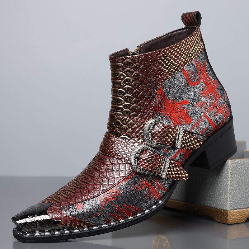 Men's 2026 Retro Cowboy Leathe - огляд і ціна Men Shoes Size Chart