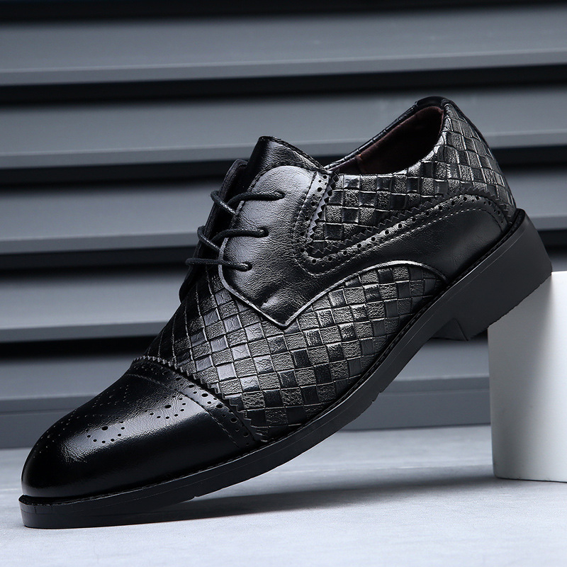 Mens Navy Blue Woven Pattern C - огляд і ціна Men'S Shoes Navy Blue