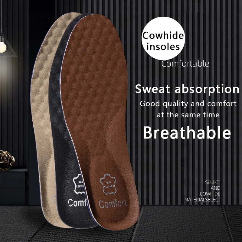 1Pair Leather Shoe Insoles for - огляд і ціна Men'S Shoes Plantar Fasciitis