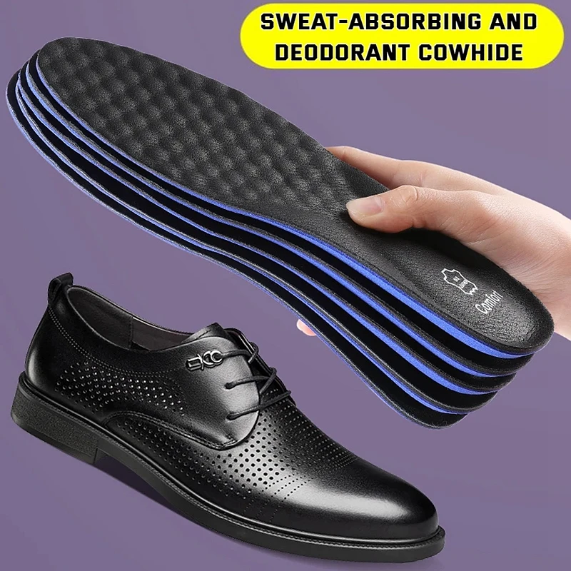 1Pair Leather Shoe Insoles for - огляд і ціна Men'S Shoes Plantar Fasciitis