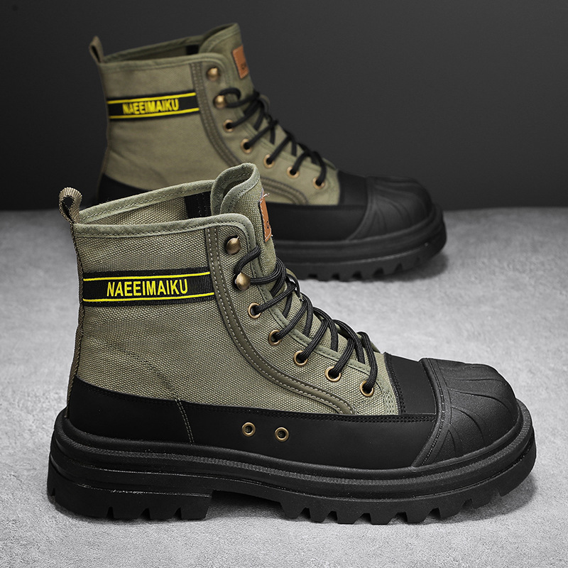 Mens Canvas Boots Fashion High - огляд і ціна Men'S Shoes Hoka Sale
