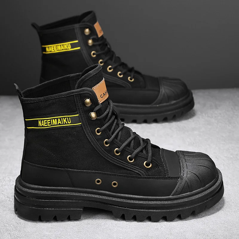 Mens Canvas Boots Fashion High - огляд і ціна Men'S Shoes Hoka Sale