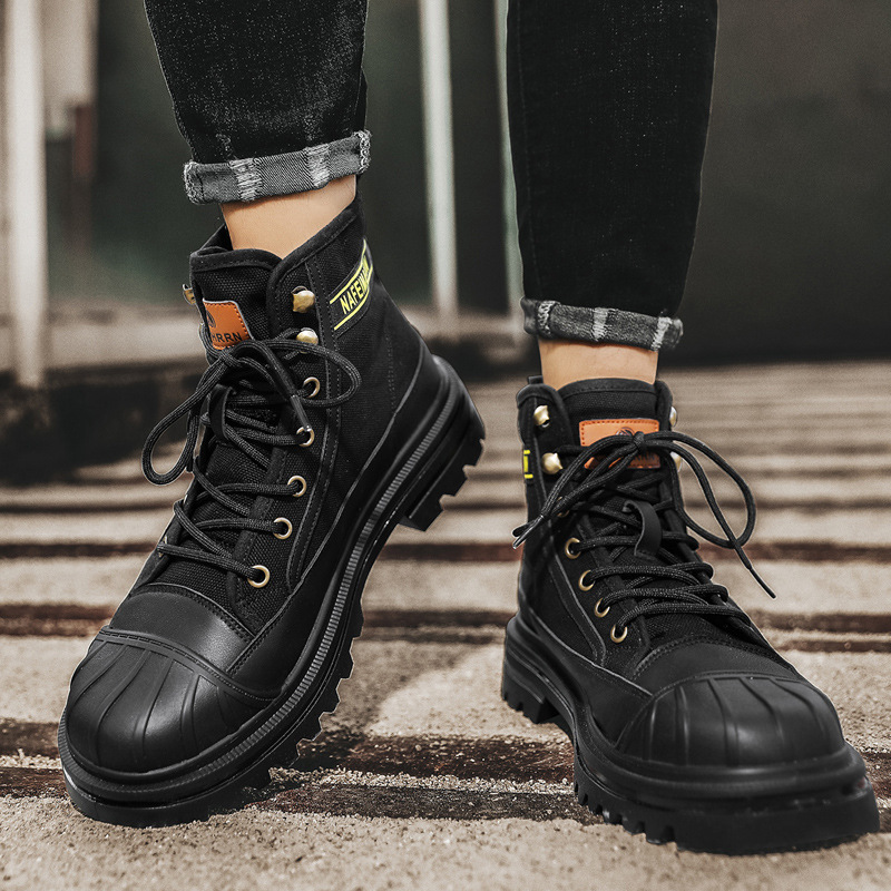 Mens Canvas Boots Fashion High - огляд і ціна Men'S Shoes Hoka Sale