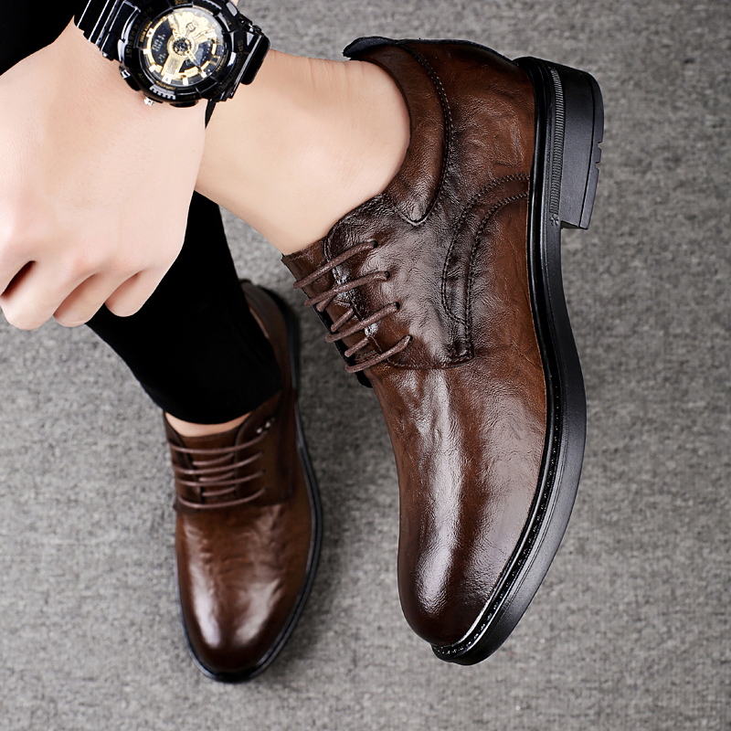 Leather Casual Elevator Shoes  - огляд і ціна Men Shoes Size Chart