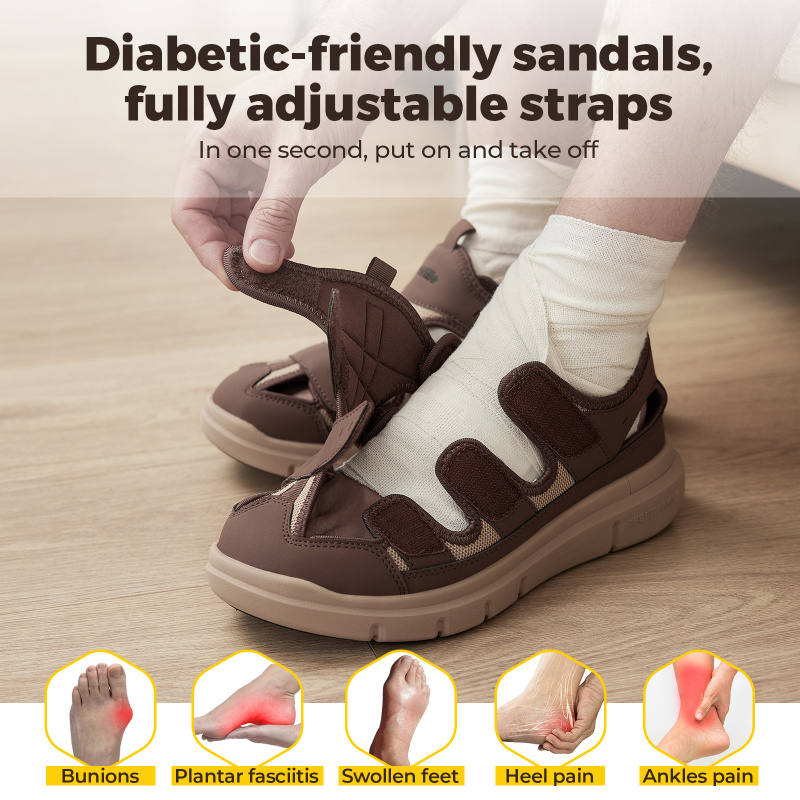 Summer Men'S Sandals Widened D - огляд і ціна Men'S Shoes Plantar Fasciitis